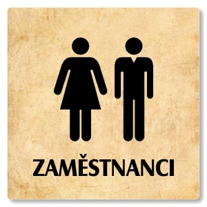 WC zaměstnanci, 148x148mm, pergamen, Nevada